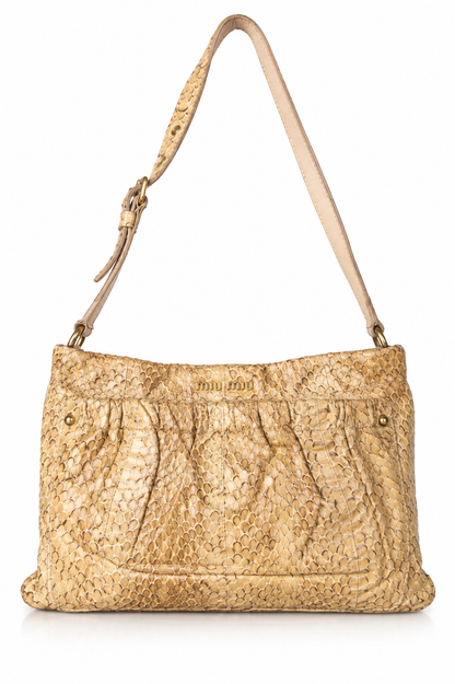 Miu Miu Python Shoulder Bag | O/S, Red