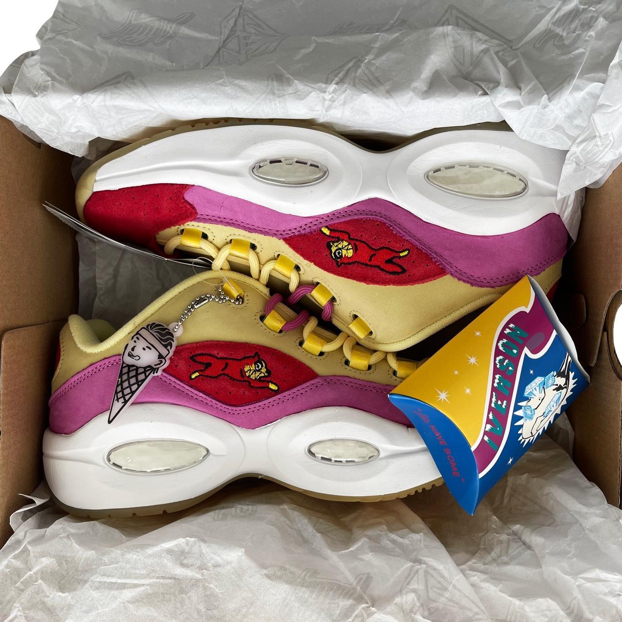 BBC Icecream Iverson x Reebok Question Lows - UK 7.5 / US 8.5 | UK 7.5, Multicoloured