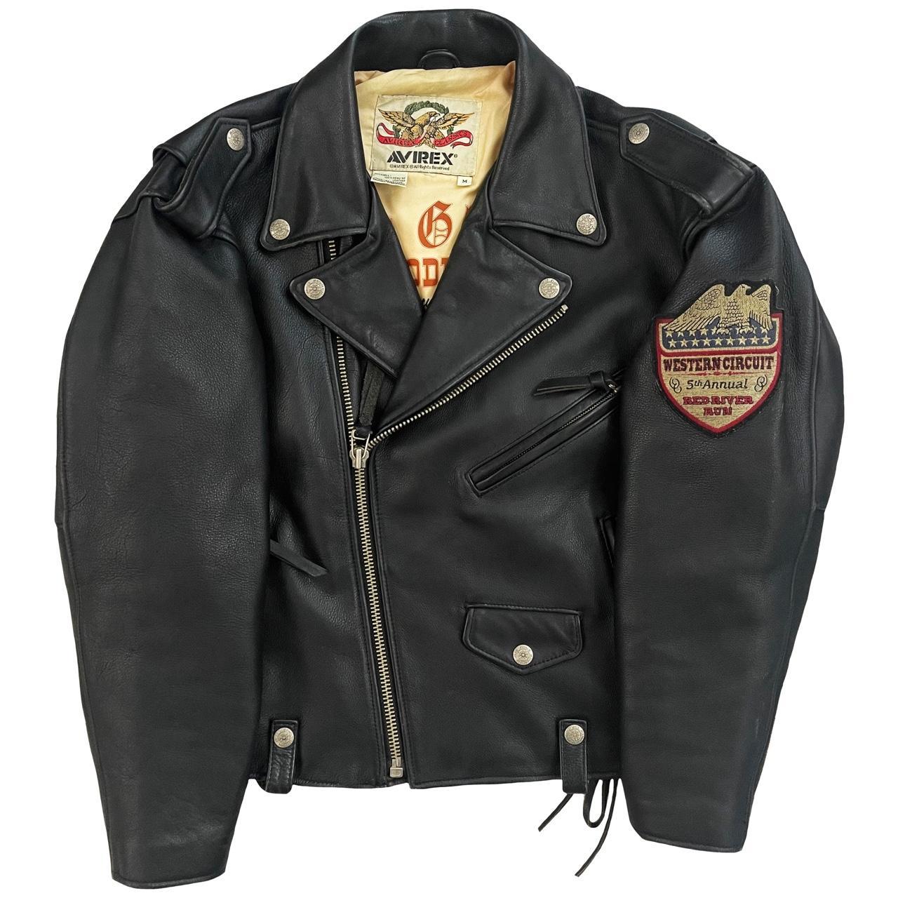 Avirex Leather Biker Jacket - M/L