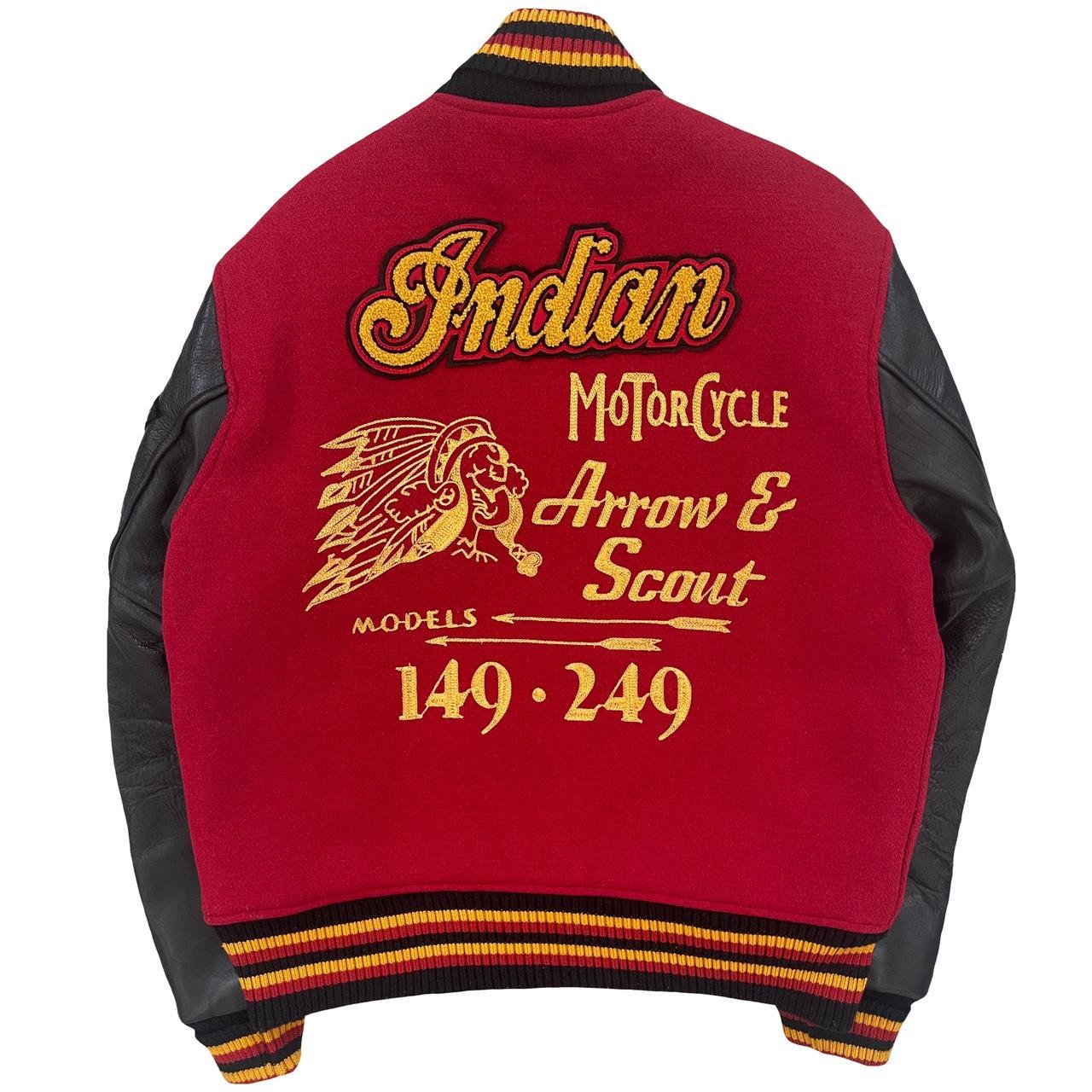 Indian Motorcycle 'Chief Ace' Varsity Jacket - M