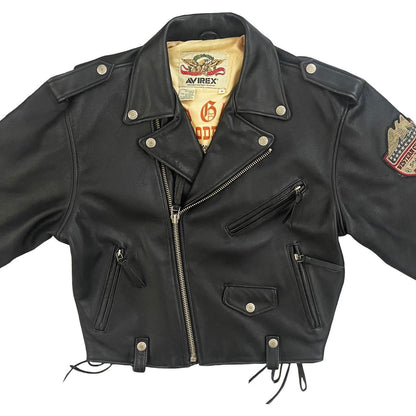 Avirex Leather Biker Jacket - M/L