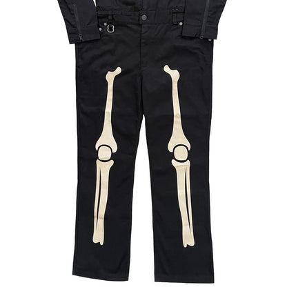 Vanson Leathers Skeleton Overalls - M