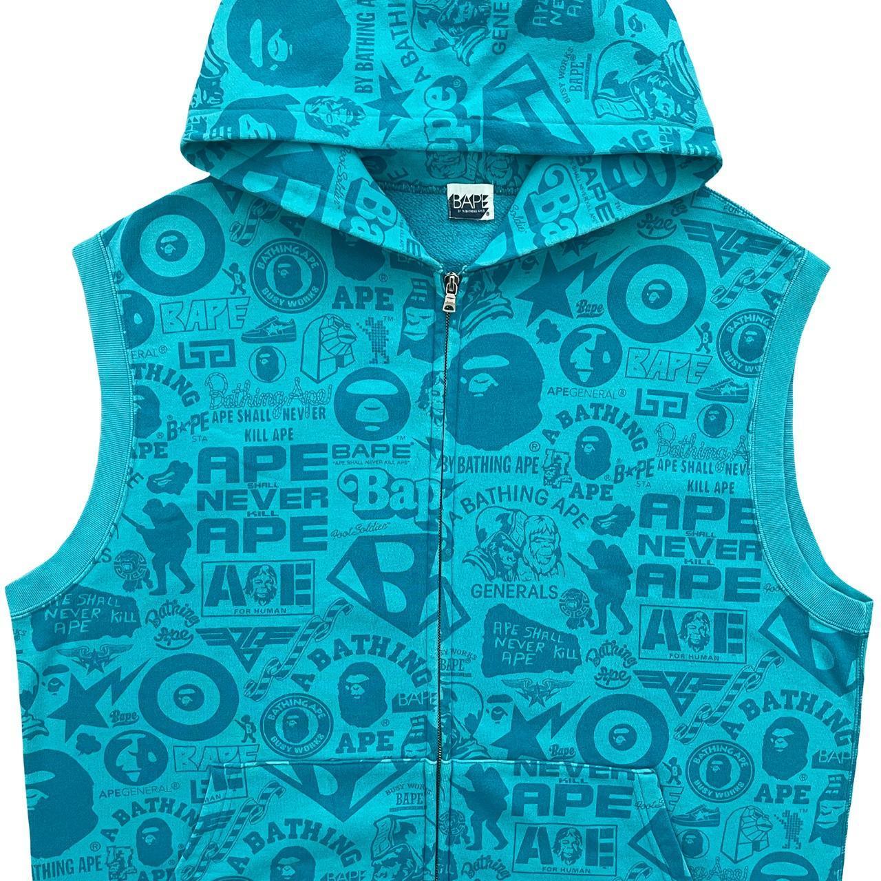 Bape All Over Print Sleeveless Hoodie