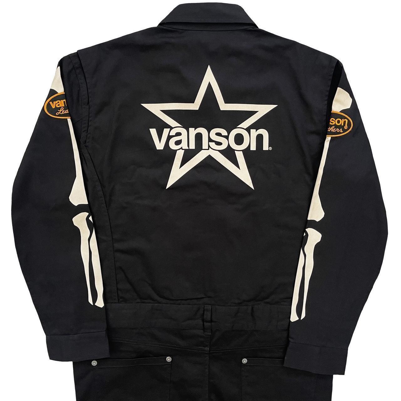 Vanson Leathers Skeleton Overalls - M