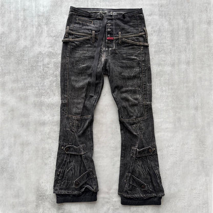 MARITHE + FRANCOIS GIRBAUD UTILITY TROUSERS | O/S, Washed Black