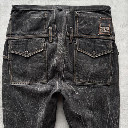 MARITHE + FRANCOIS GIRBAUD UTILITY TROUSERS | O/S, Washed Black