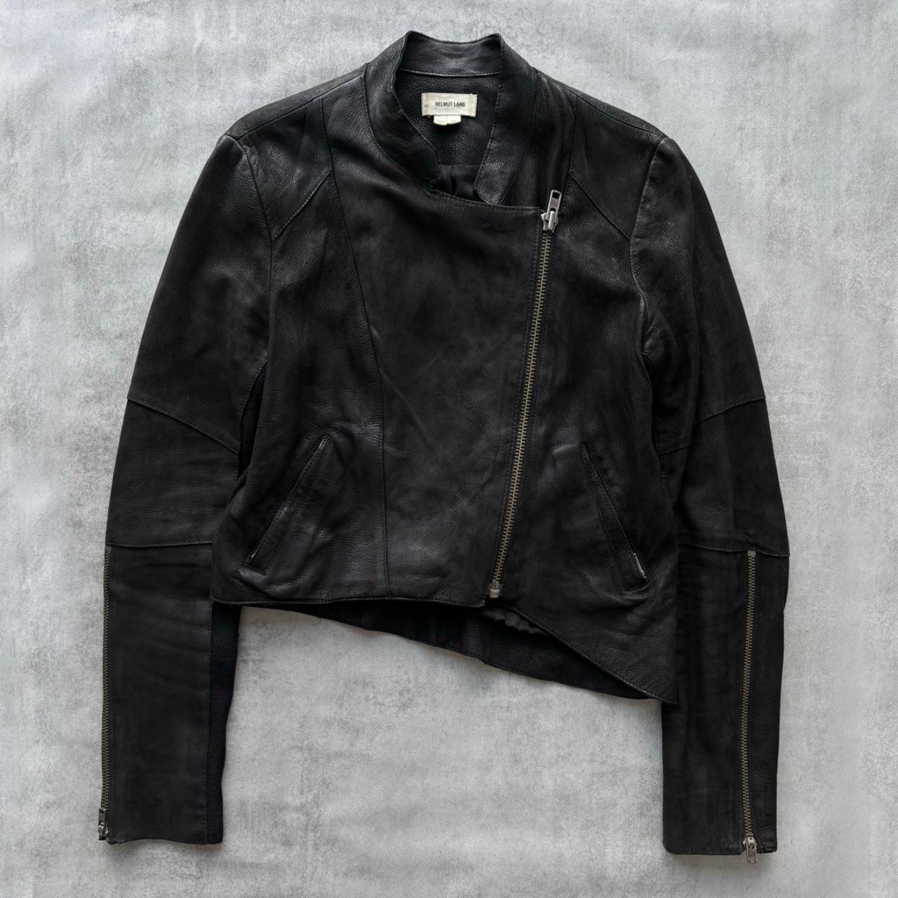 HELMUT LANG LEATHER JACKET | O/S, Black