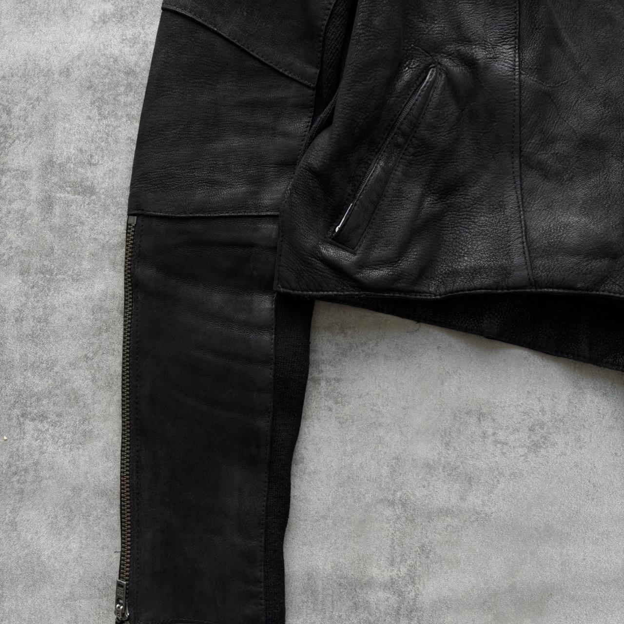 HELMUT LANG LEATHER JACKET | O/S, Black