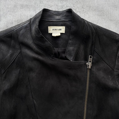 HELMUT LANG LEATHER JACKET | O/S, Black