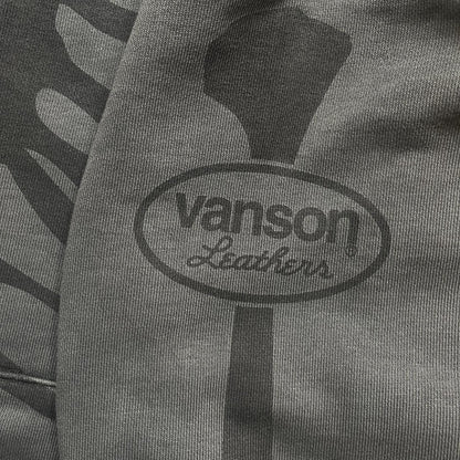 Vanson Leathers Distressed Skeleton Hoodie - XL