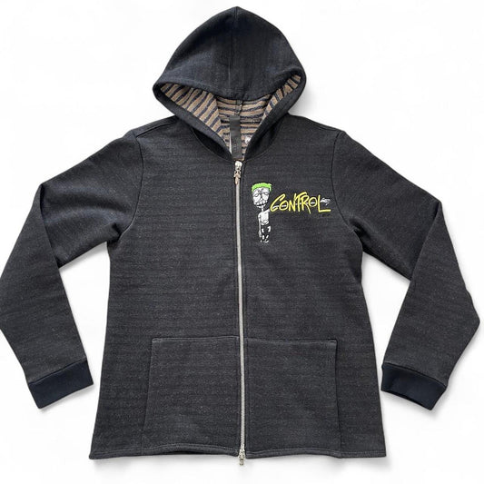 Chrome Hearts Matty Boy Exclusive ‘Control/Beware’ Embroidered Double Hoodie | Medium, Red