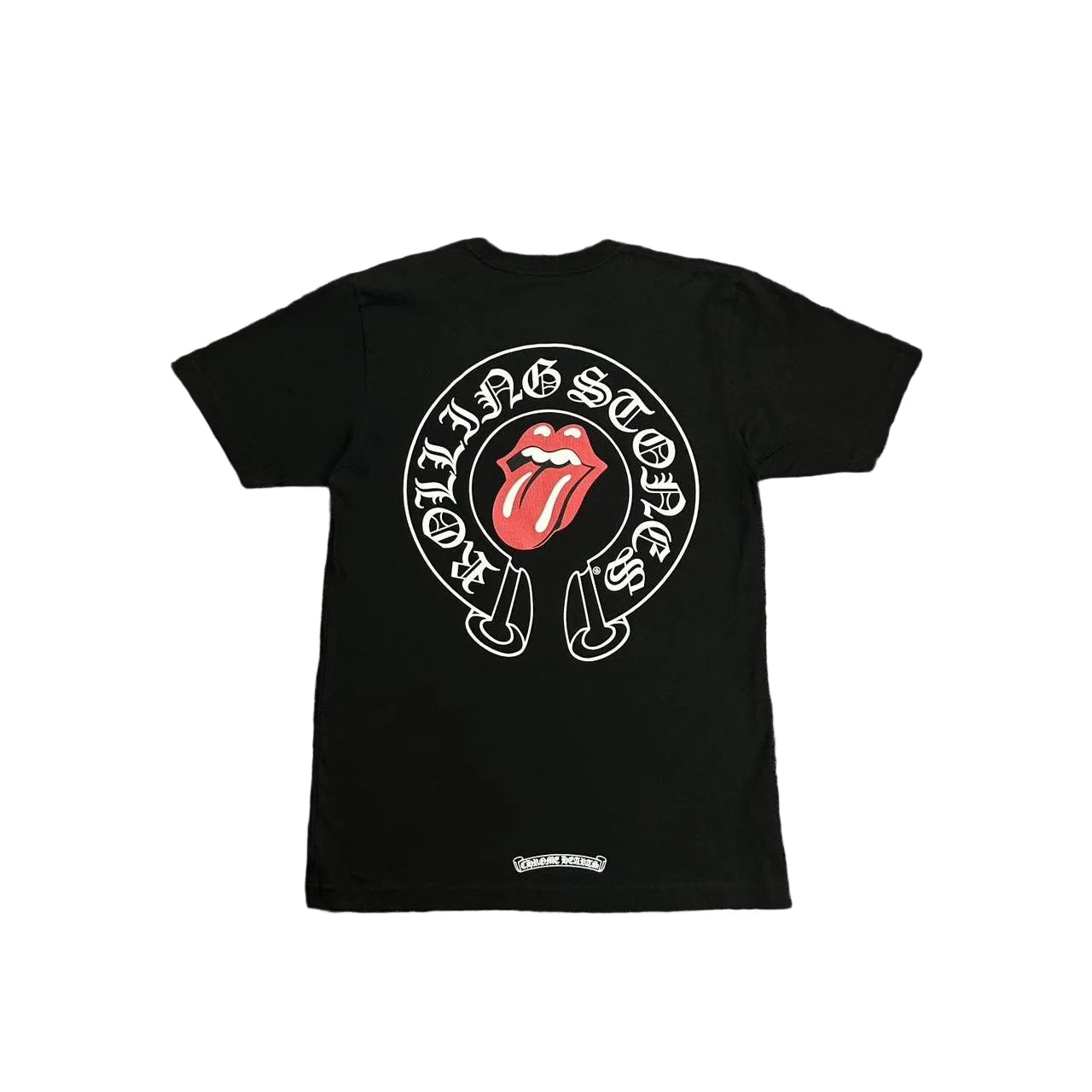 Chrome Hearts Rolling Stones Horseshoe Logo T-Shirt Black | Small, Black