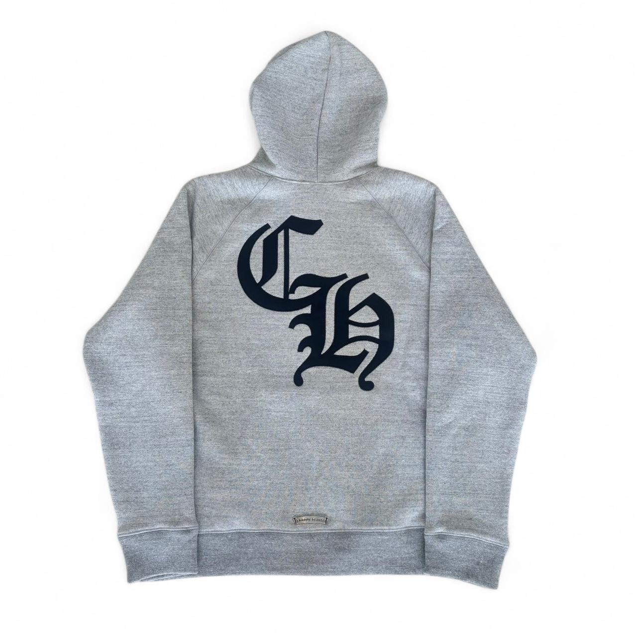 Chrome Hearts Triple Cross Hollywood Hoodie Grey New Season | Medium, Grey