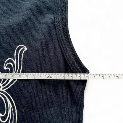 Chrome Hearts Rare Cross Logo Dagger Vintage Tank Top | Small, Tan