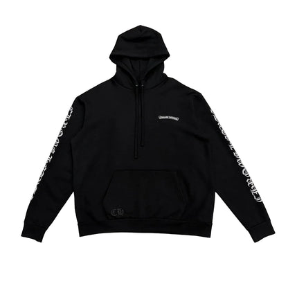 Chrome Hearts Scroll Logo Hoodie Black | Small, Black