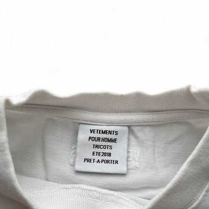 Vetements 2018 Summer Soccer Tee White | Small, White