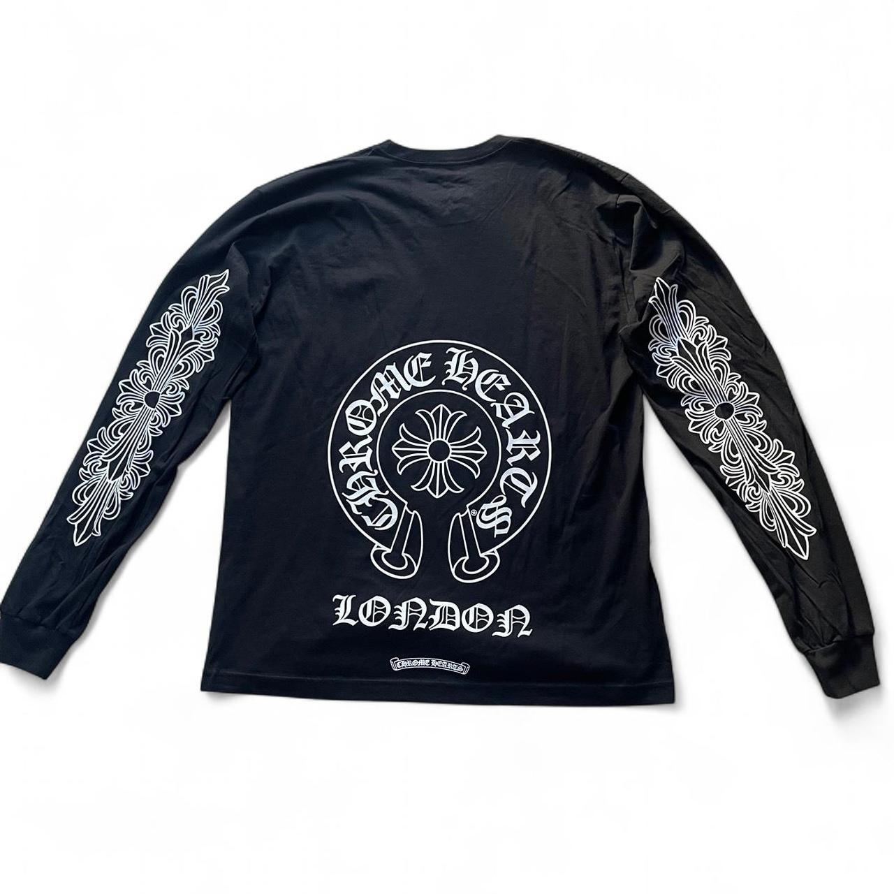 Chrome Hearts London Exclusive Horseshoe Long Sleeve Tee Black | XL, Black
