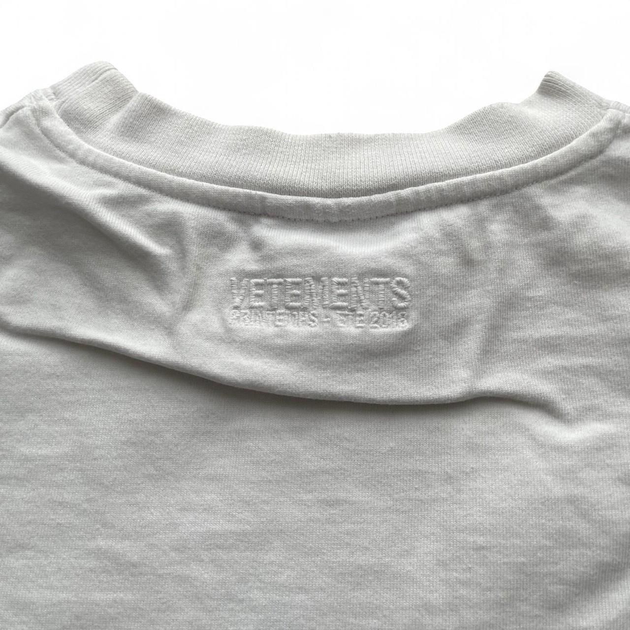 Vetements 2018 Summer Soccer Tee White | Small, White