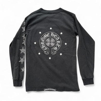 Chrome Hearts Exclusive Star Logo Long Sleeve T | Small, Black