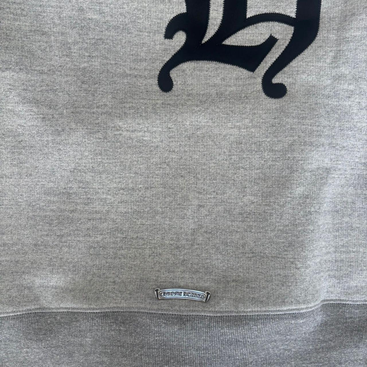 Chrome Hearts Triple Cross Hollywood Hoodie Grey New Season | Medium, Grey