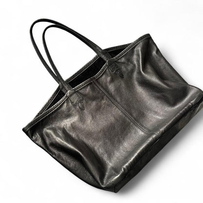 Chrome Hearts Vintage Leather Tote Bag | O/S, Black