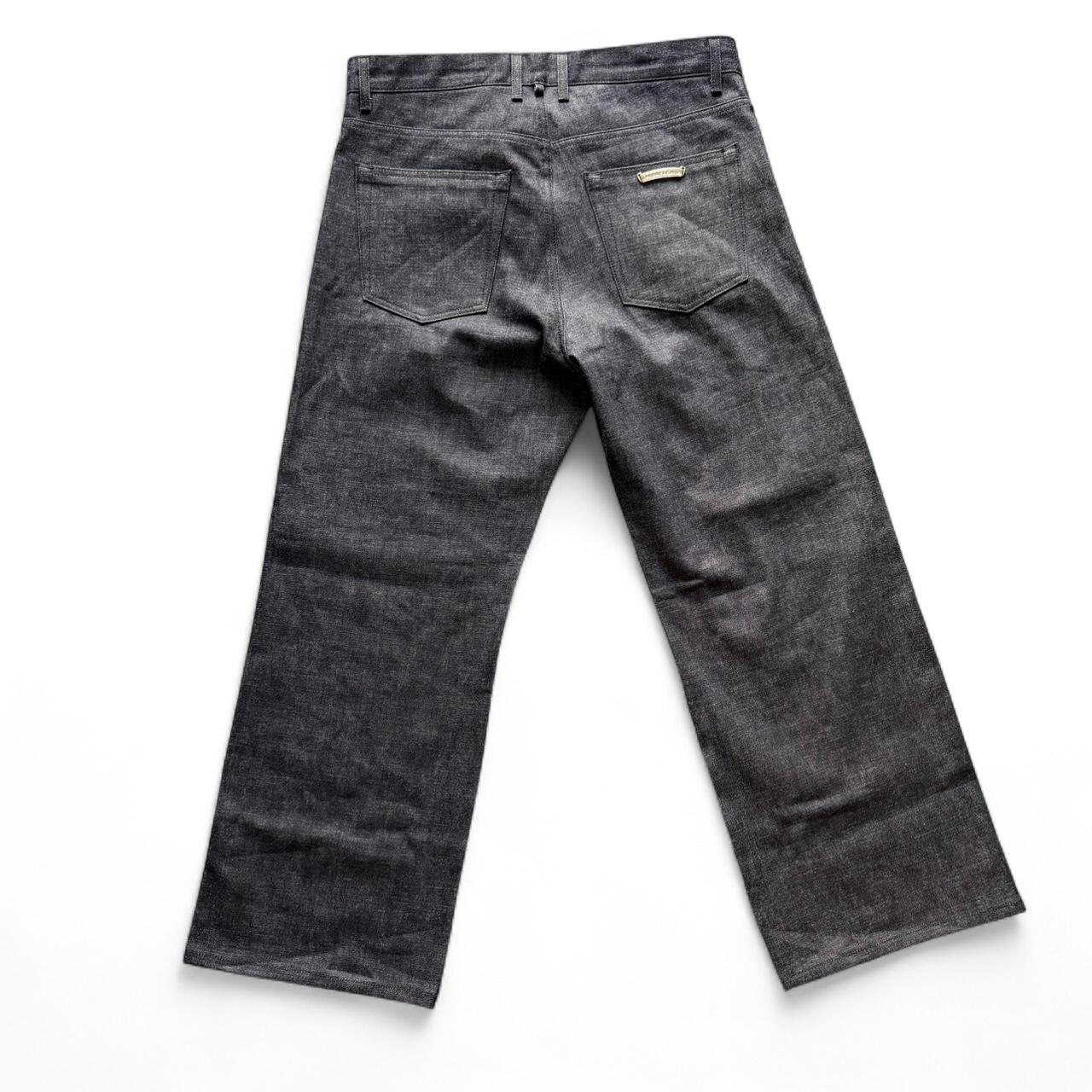 Chrome Hearts “KS” Baggy Selvedge Jeans | W34, Black