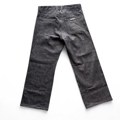 Chrome Hearts “KS” Baggy Selvedge Jeans | W34, Black