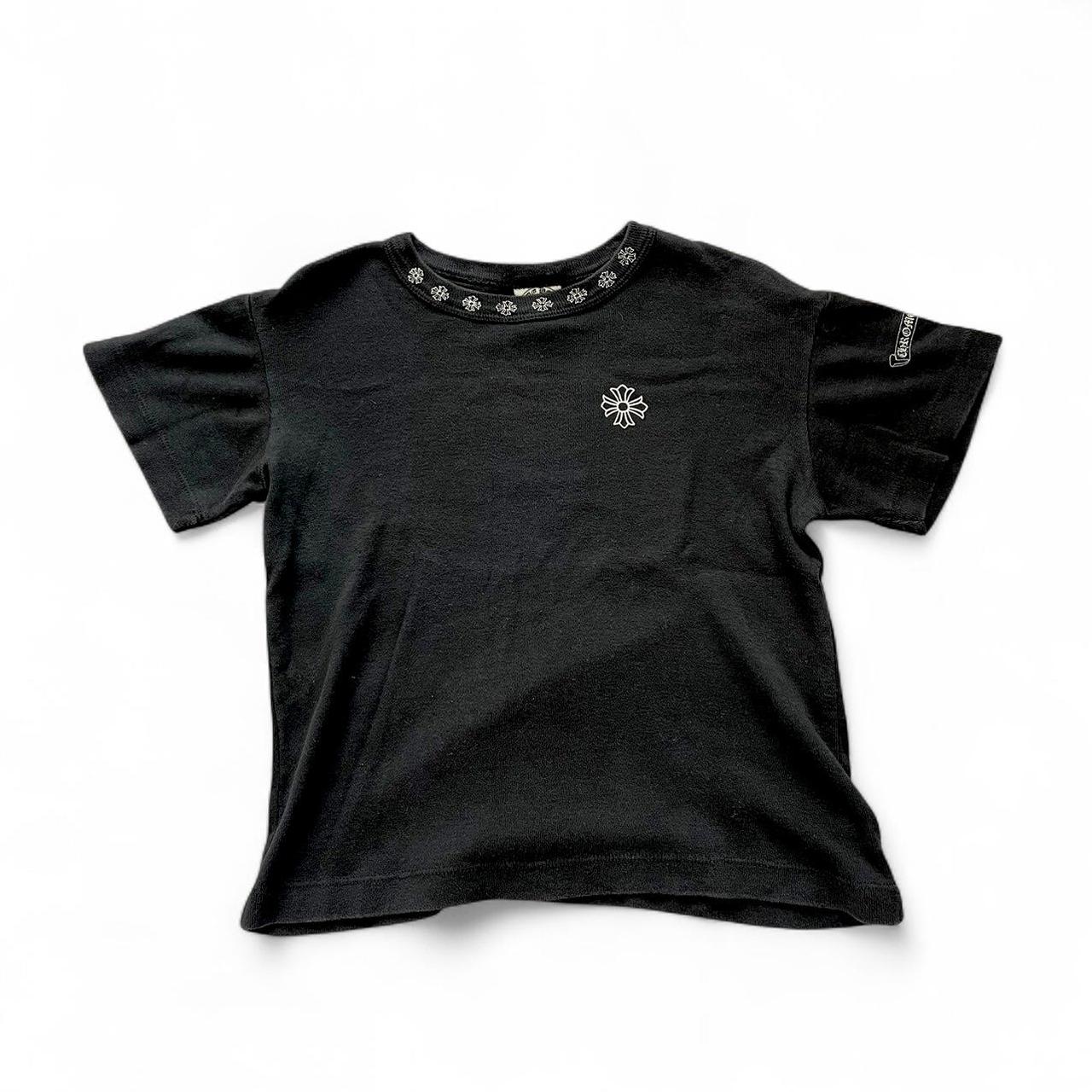 Chrome Hearts Floral Crop Vintage T-shirt | Medium, Black