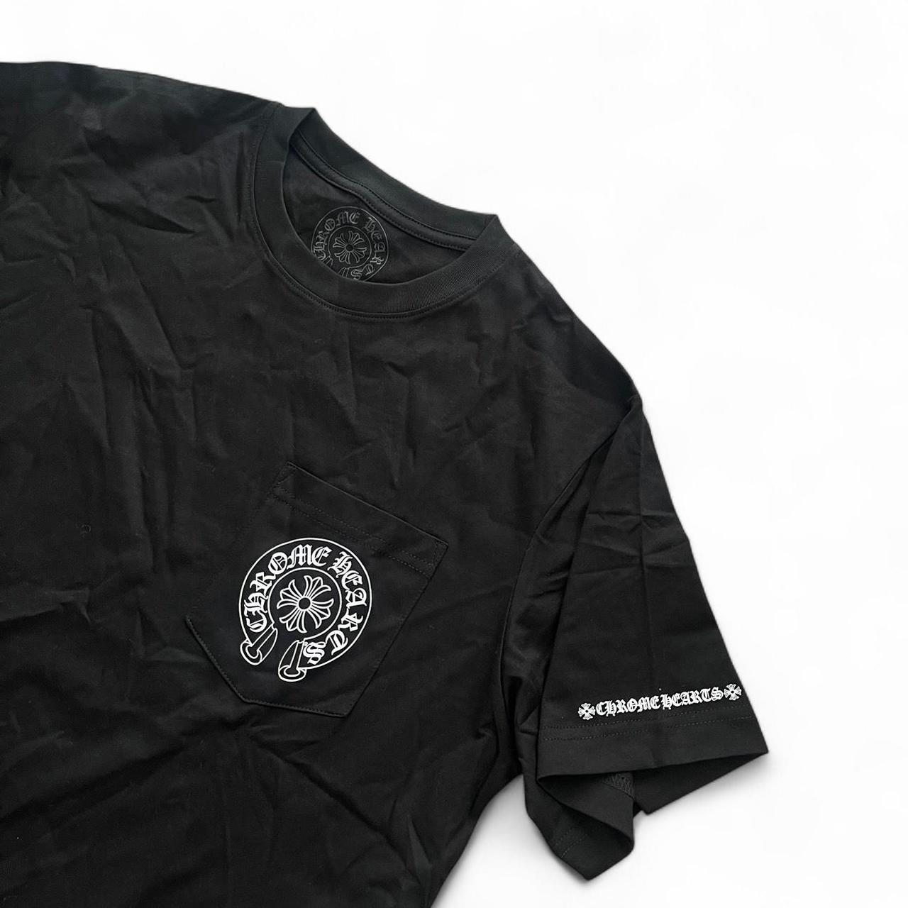 Chrome Hearts OG Horseshoe Logo Tee | Large, Black