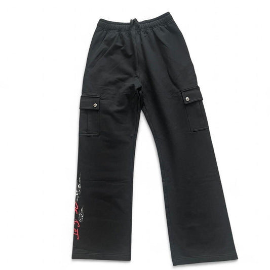 Chrome Hearts Matty Boy Stay Fast Cargo Sweatpants | XL, Black