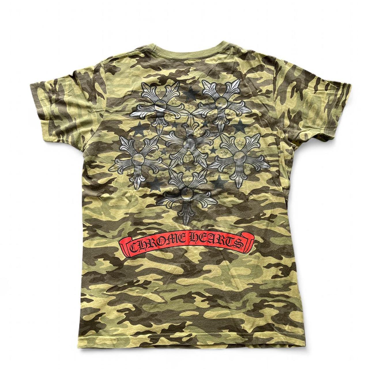 Chrome Hearts Stars Logo Camo Tshirt | Medium, Camo