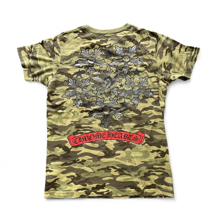 Chrome Hearts Stars Logo Camo Tshirt | Medium, Camo