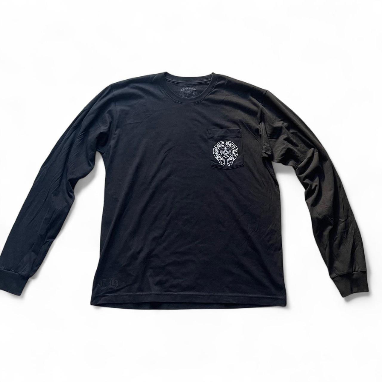 Chrome Hearts London Exclusive Horseshoe Long Sleeve Tee Black | XL, Black
