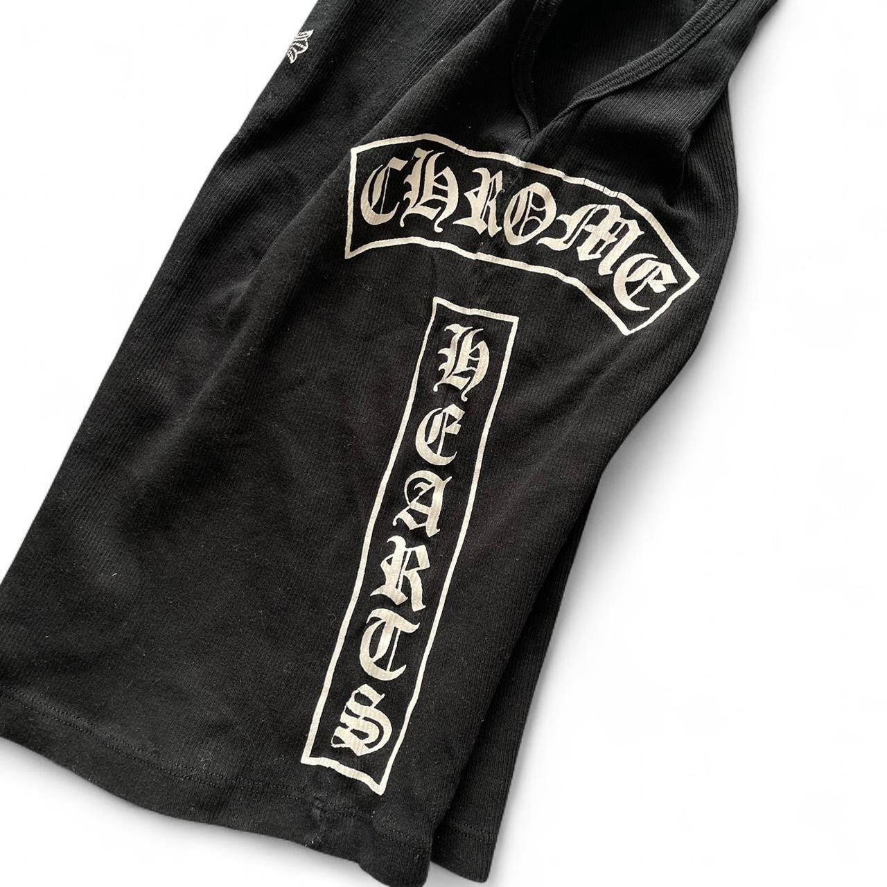 Chrome Hearts T Scroll Cross Logo Vest Black | Medium, Black