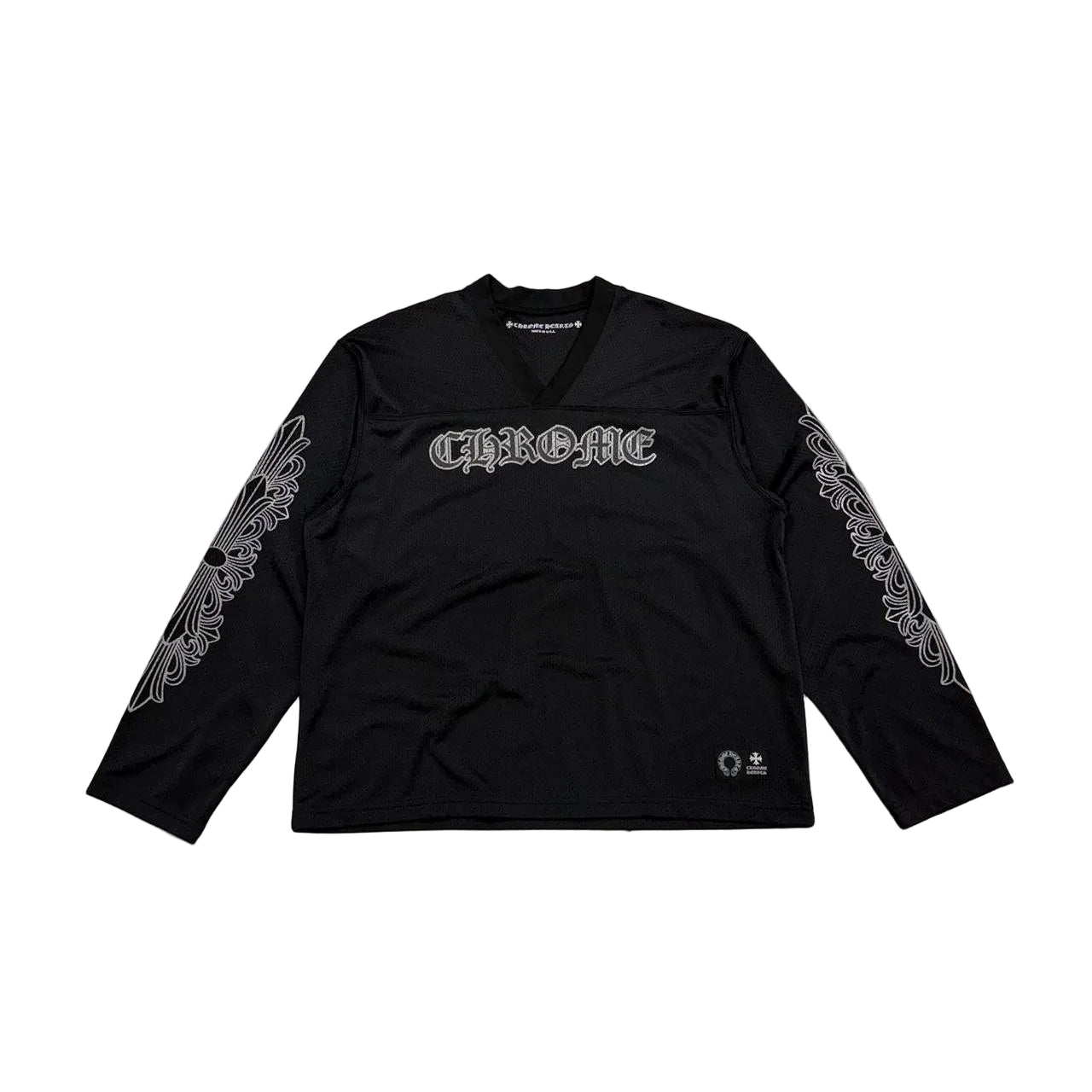 Chrome Hearts Mesh Warm Up Jersey Black | Medium, Black