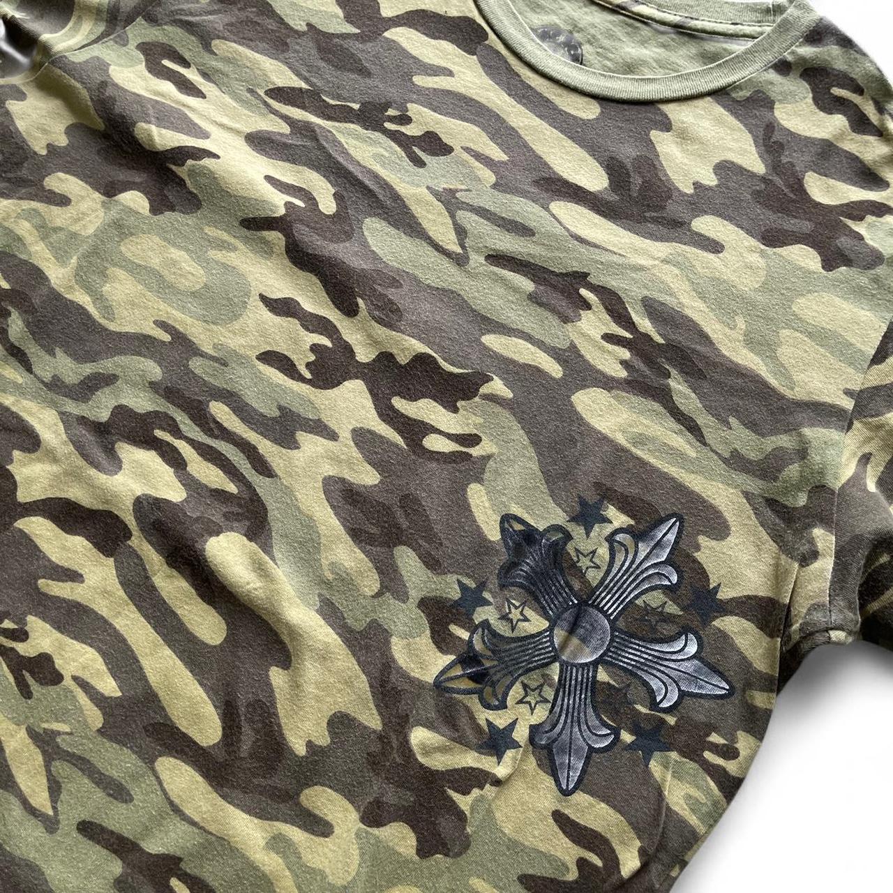 Chrome Hearts Stars Logo Camo Tshirt | Medium, Camo