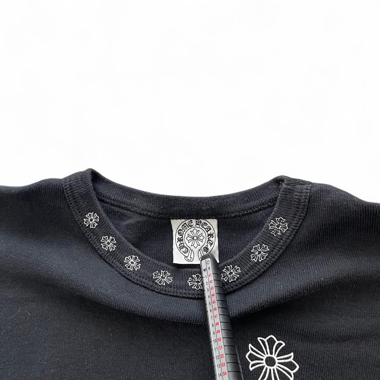 Chrome Hearts Floral Crop Vintage T-shirt | Medium, Black