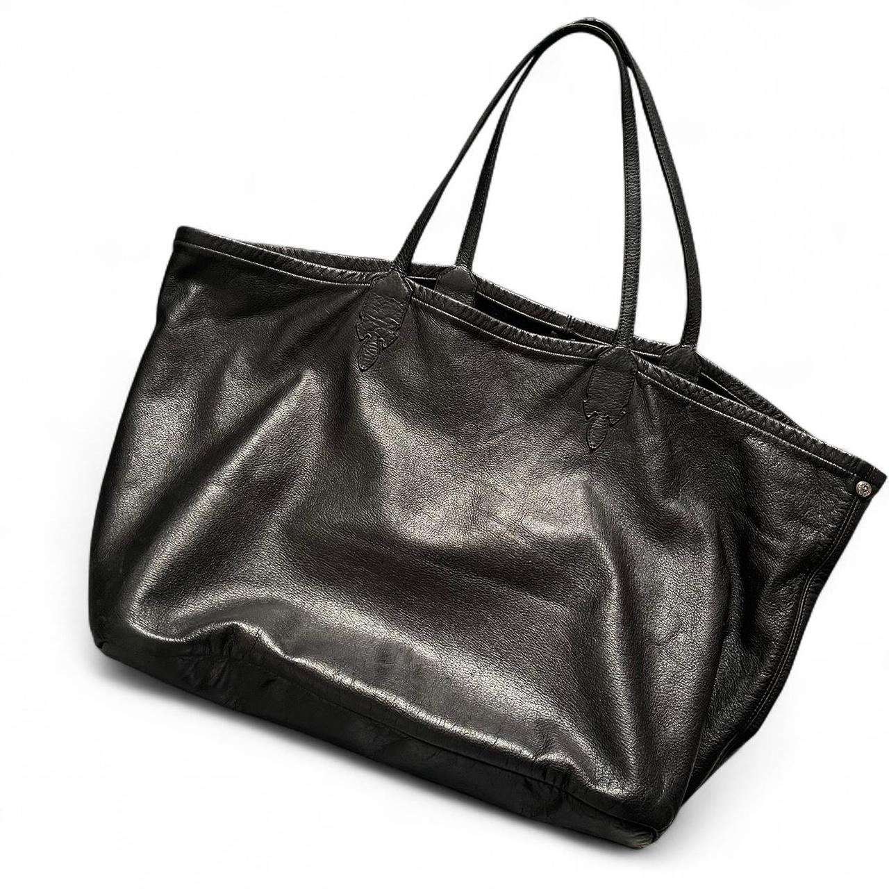 Chrome Hearts Vintage Leather Tote Bag | O/S, Black