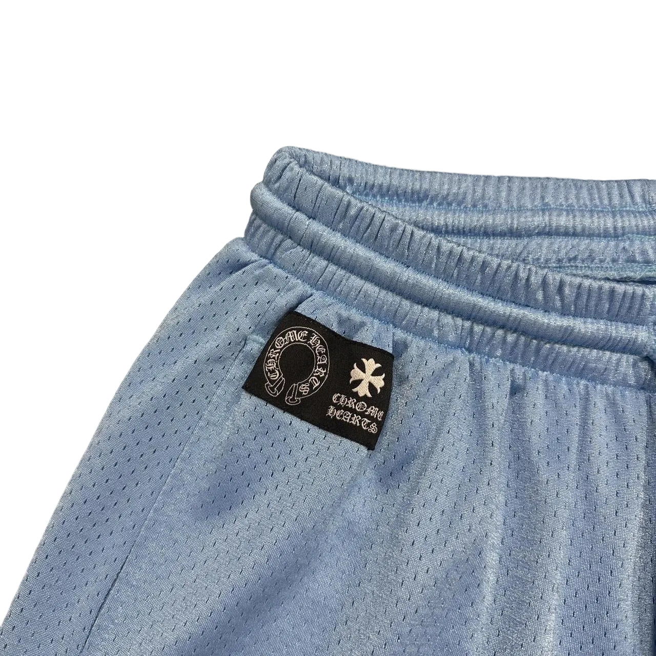 Chrome Hearts Mesh Warm Up Jersey Shorts Blue | Medium, Blue