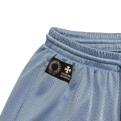 Chrome Hearts Mesh Warm Up Jersey Shorts Blue | Medium, Blue