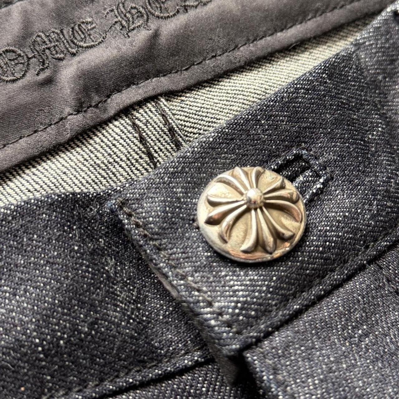 Chrome Hearts “KS” Baggy Selvedge Jeans | W34, Black