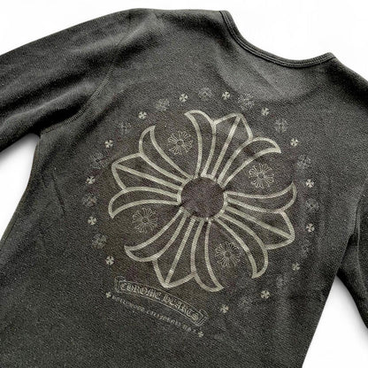 Chrome Hearts Waffle Cross Logo Long Sleeve T | Medium, Black