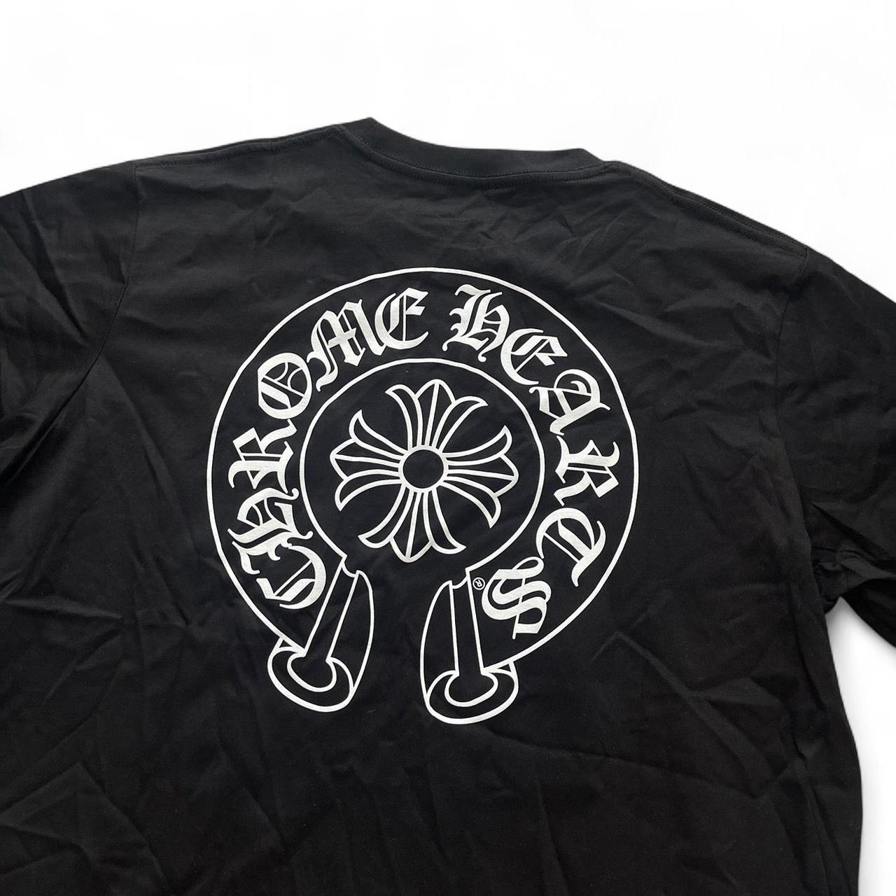 Chrome Hearts OG Horseshoe Logo Tee | Large, Black
