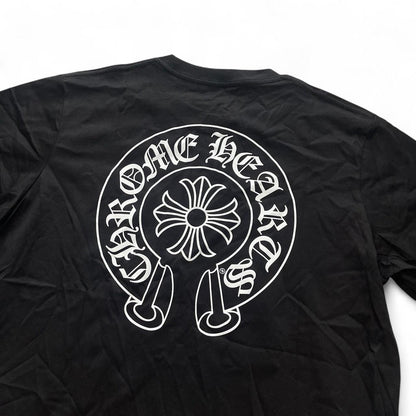 Chrome Hearts OG Horseshoe Logo Tee | Large, Black