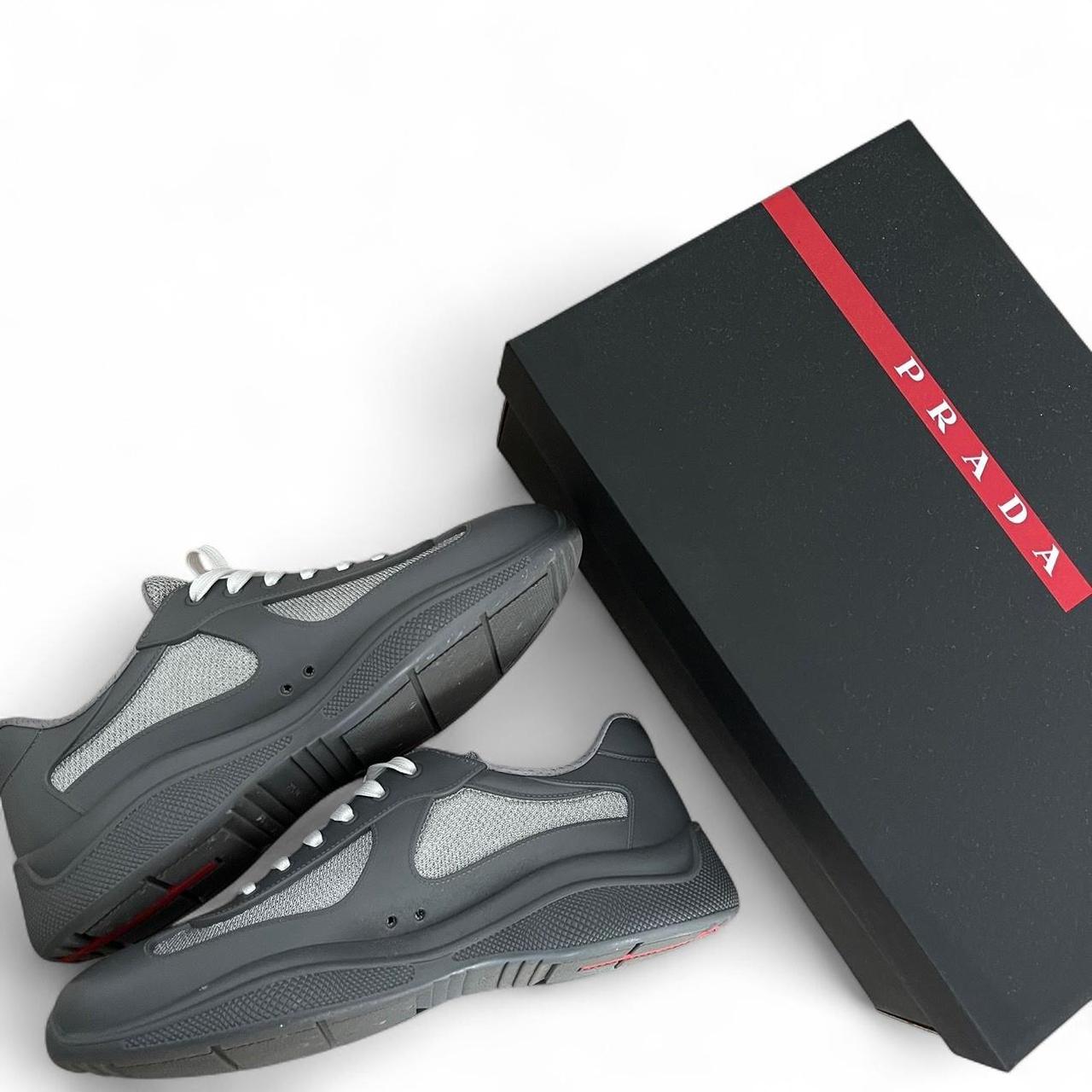 Prada America’s Cup Soft Rubber Grey | EU 44 / UK 10 / US 11, Grey