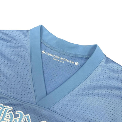 Chrome Hearts Mesh Jersey Short Sleeve Blue | Large, Blue