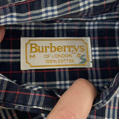 Vintage Burberry nova check button shirt woman’s size M