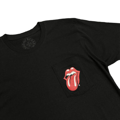 Chrome Hearts Rolling Stones Horseshoe Logo T-Shirt Black | Small, Black