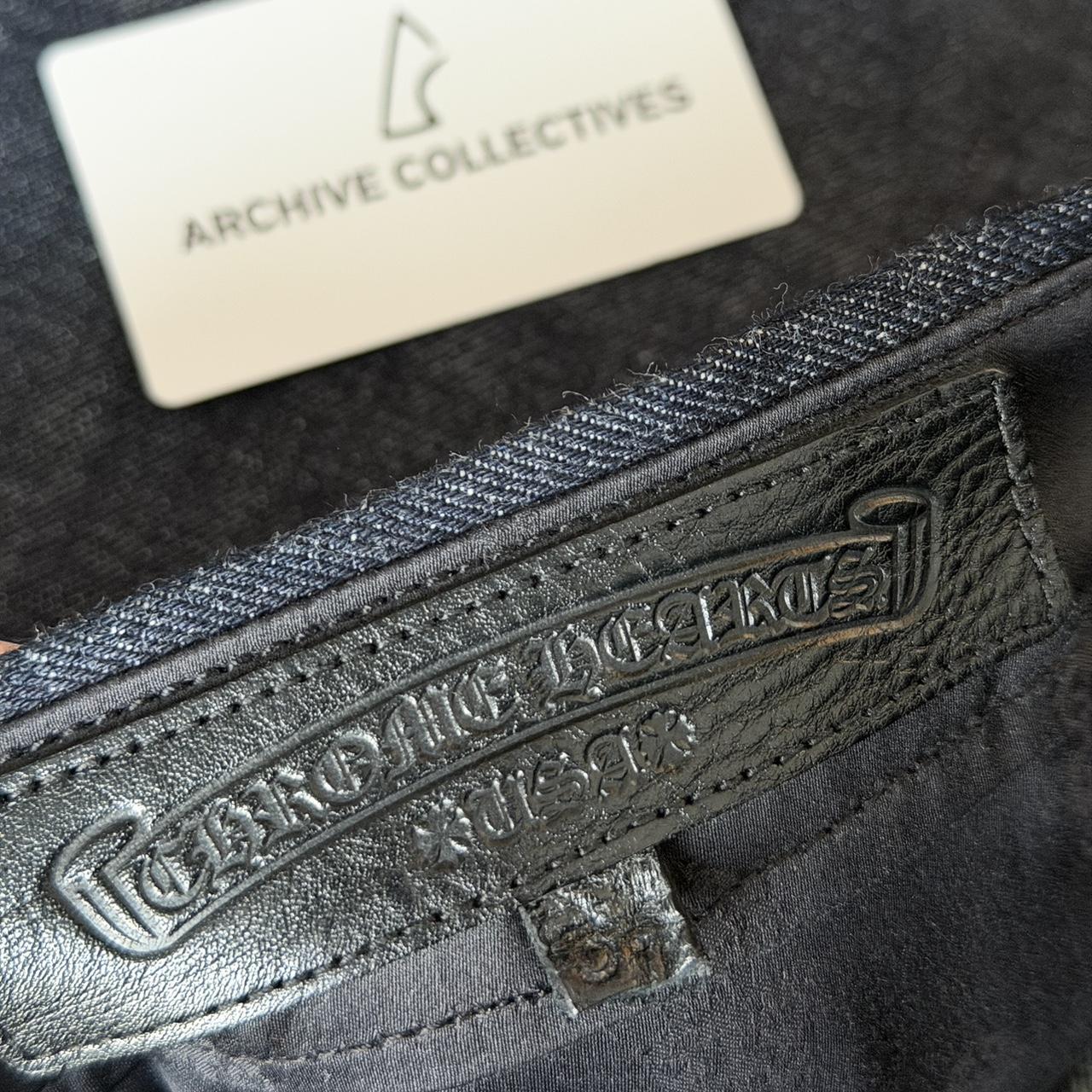 Chrome Hearts “KS” Baggy Selvedge Jeans | W34, Black