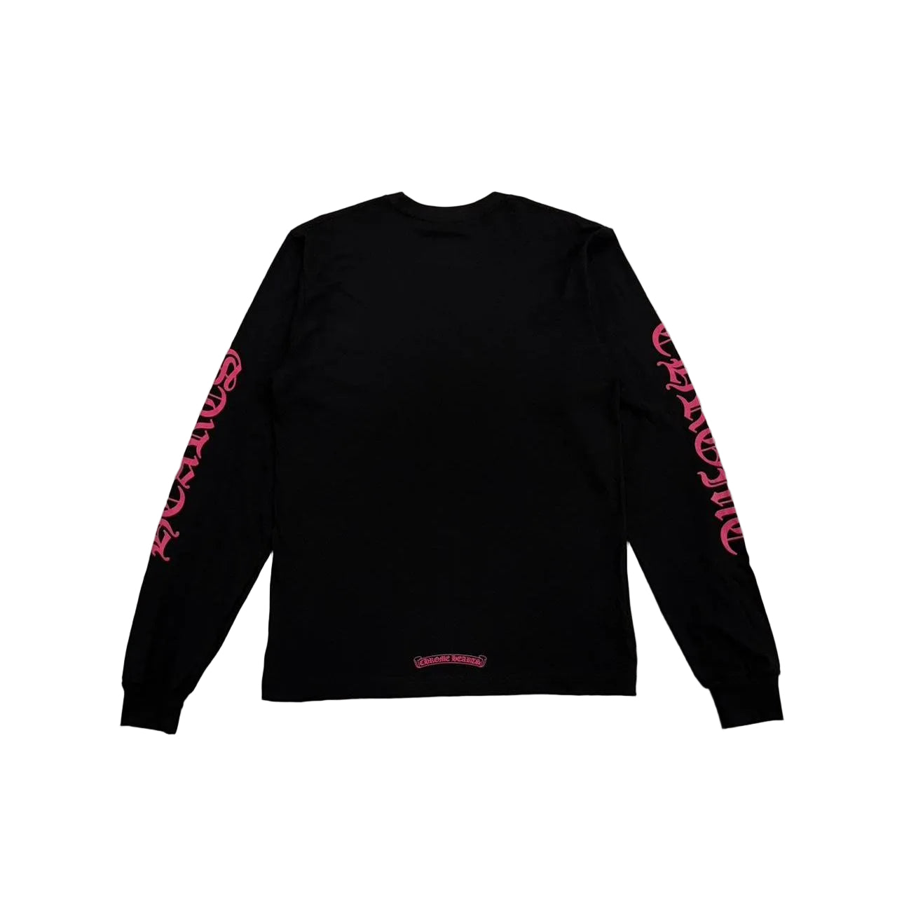 Chrome Hearts Black Pink Long Sleeve Pocket Crew | XL, Black